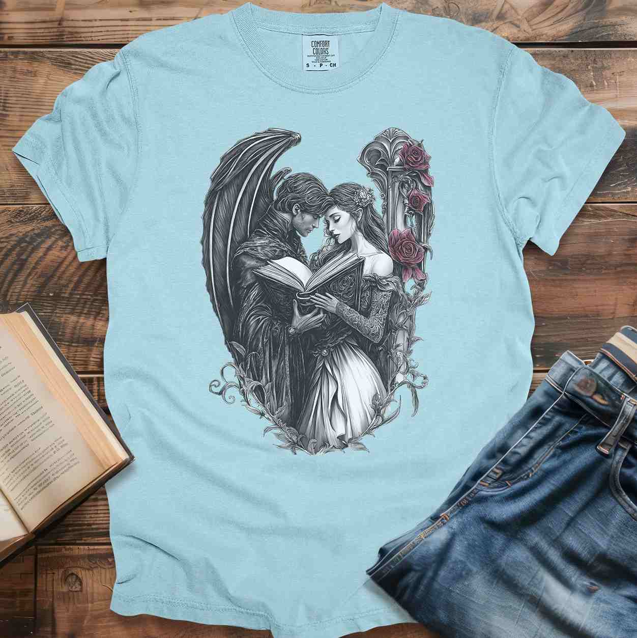 Dark Fantasy Book Couple T-Shirt