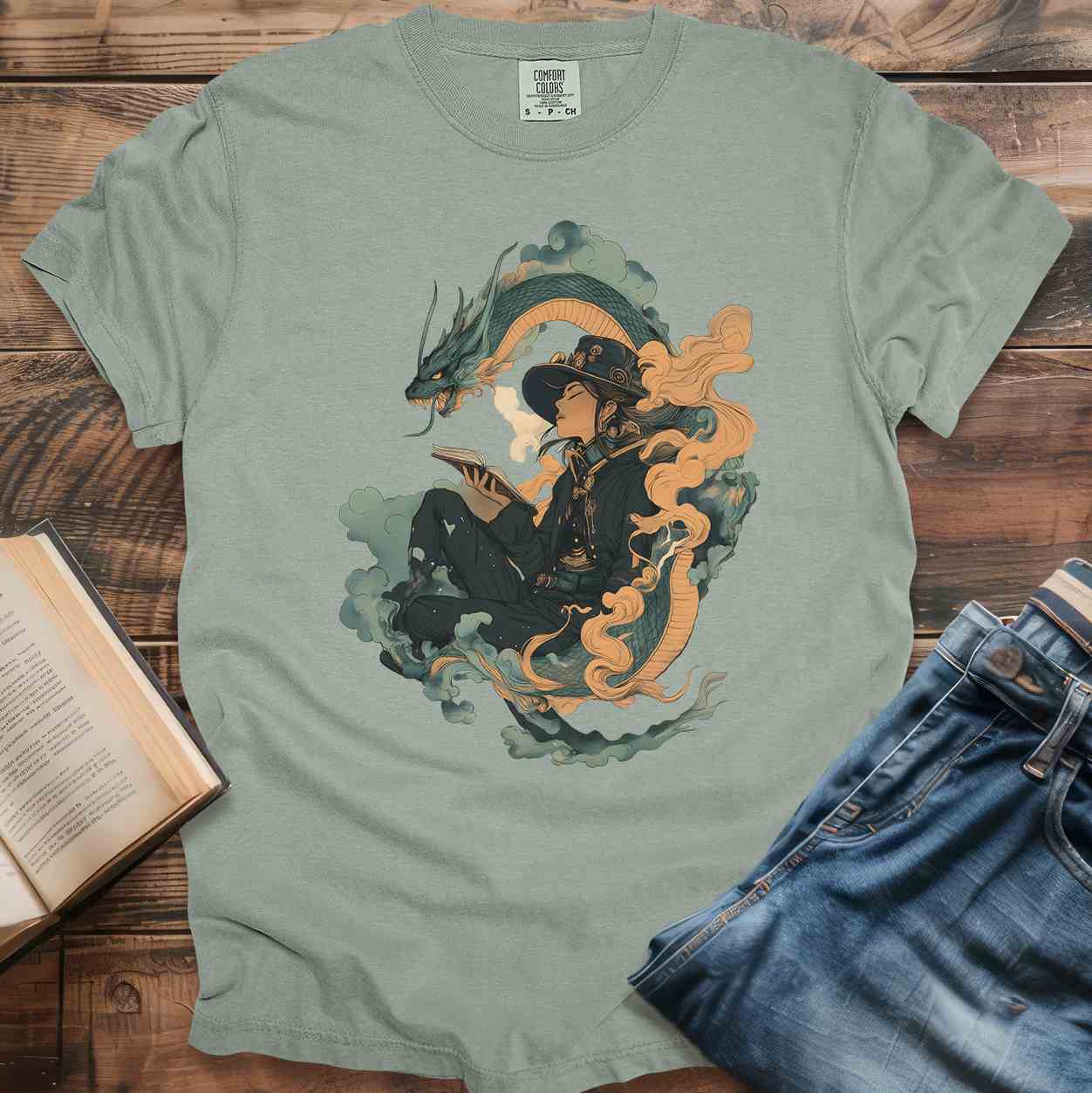Mystical Dragon & Reader T-Shirt