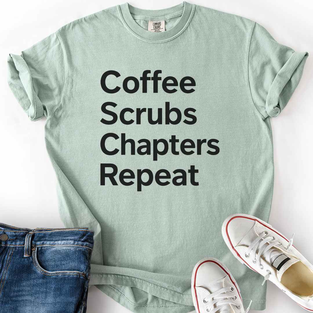 Coffee Scrubs Chapters T-Shirt