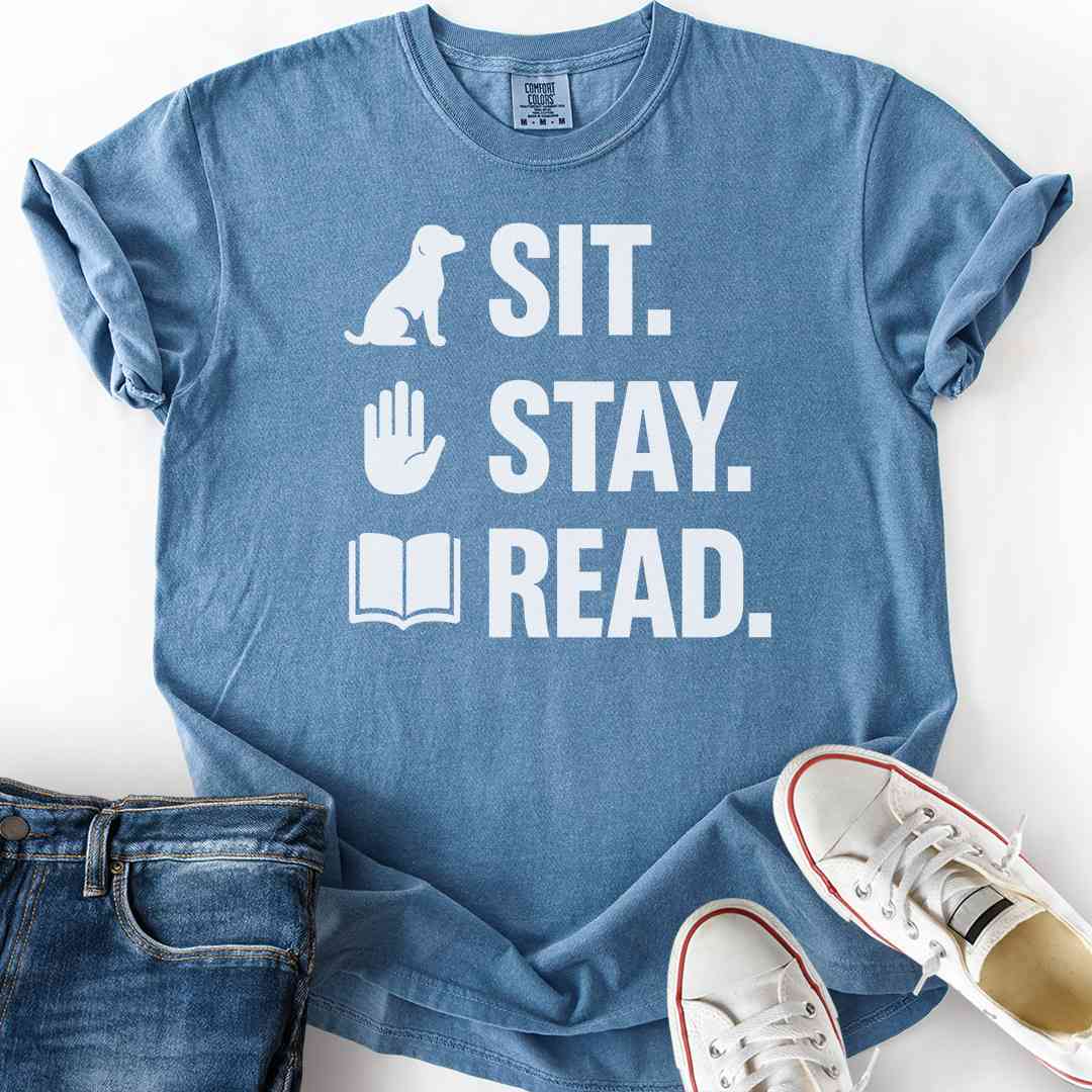 Sit. Stay. Read. T-Shirt