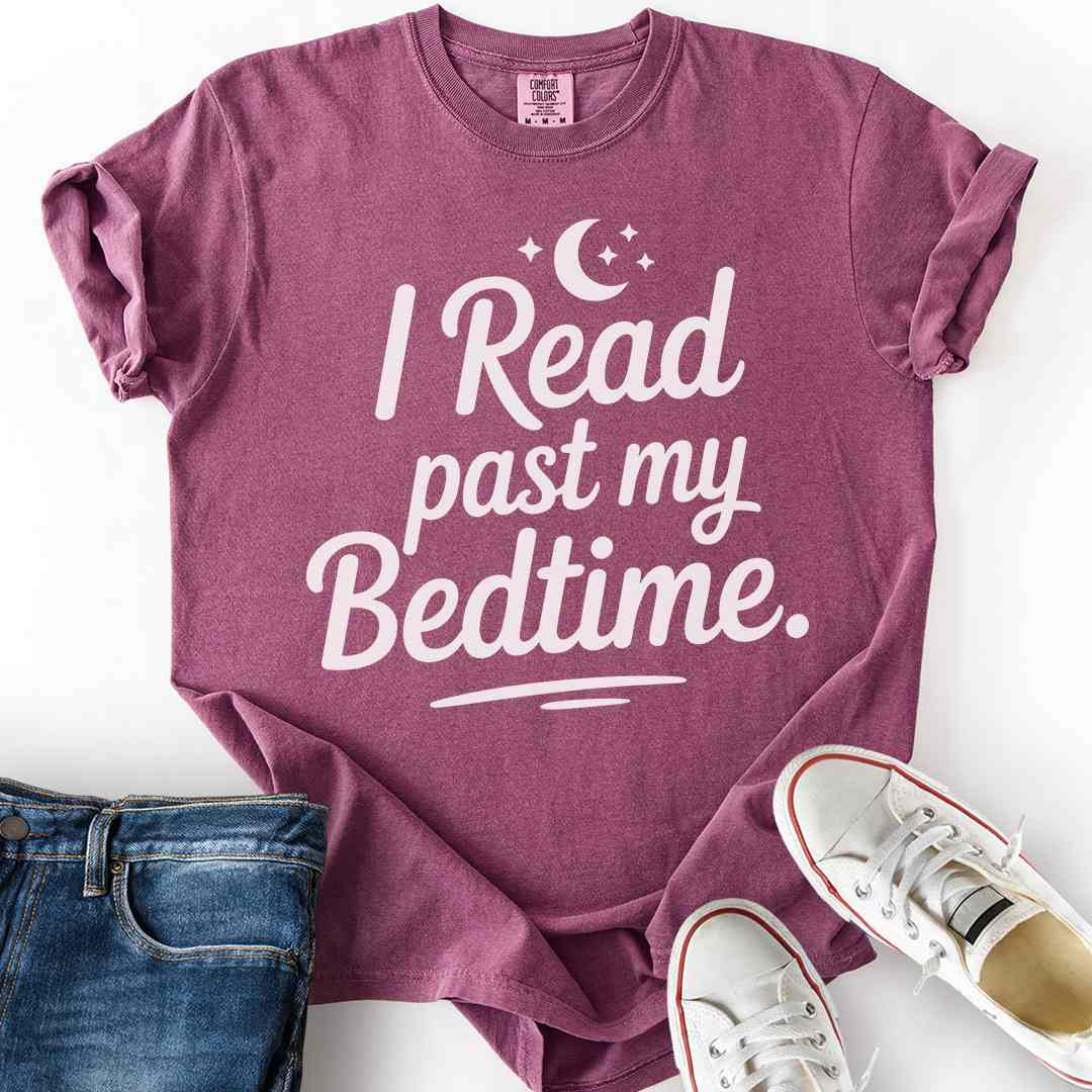 Read Past Bedtime Moon T-Shirt