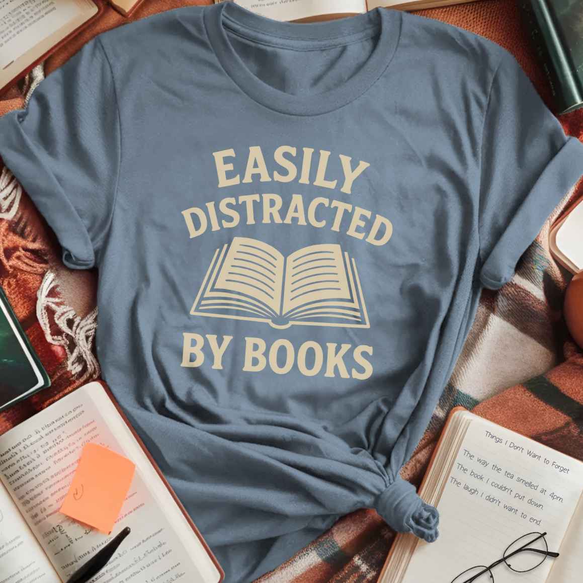 Easily Distracted by Books T-Shirt