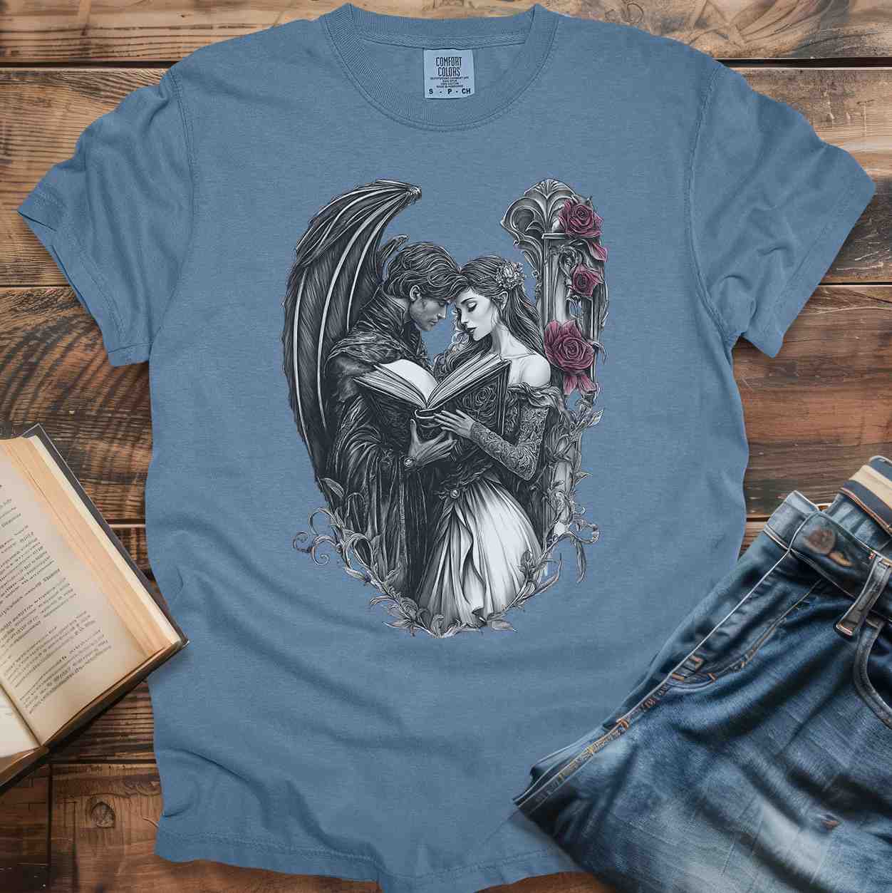 Dark Fantasy Book Couple T-Shirt