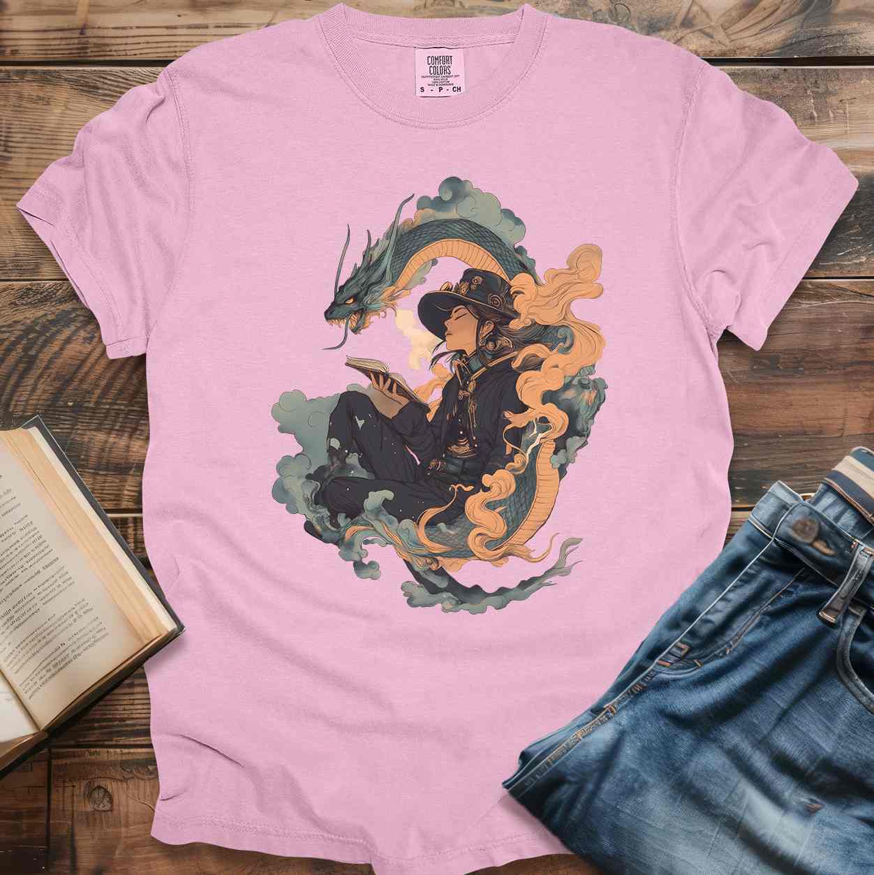 Mystical Dragon & Reader T-Shirt