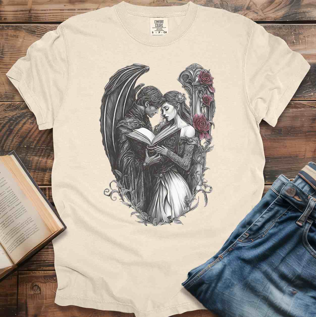 Dark Fantasy Book Couple T-Shirt
