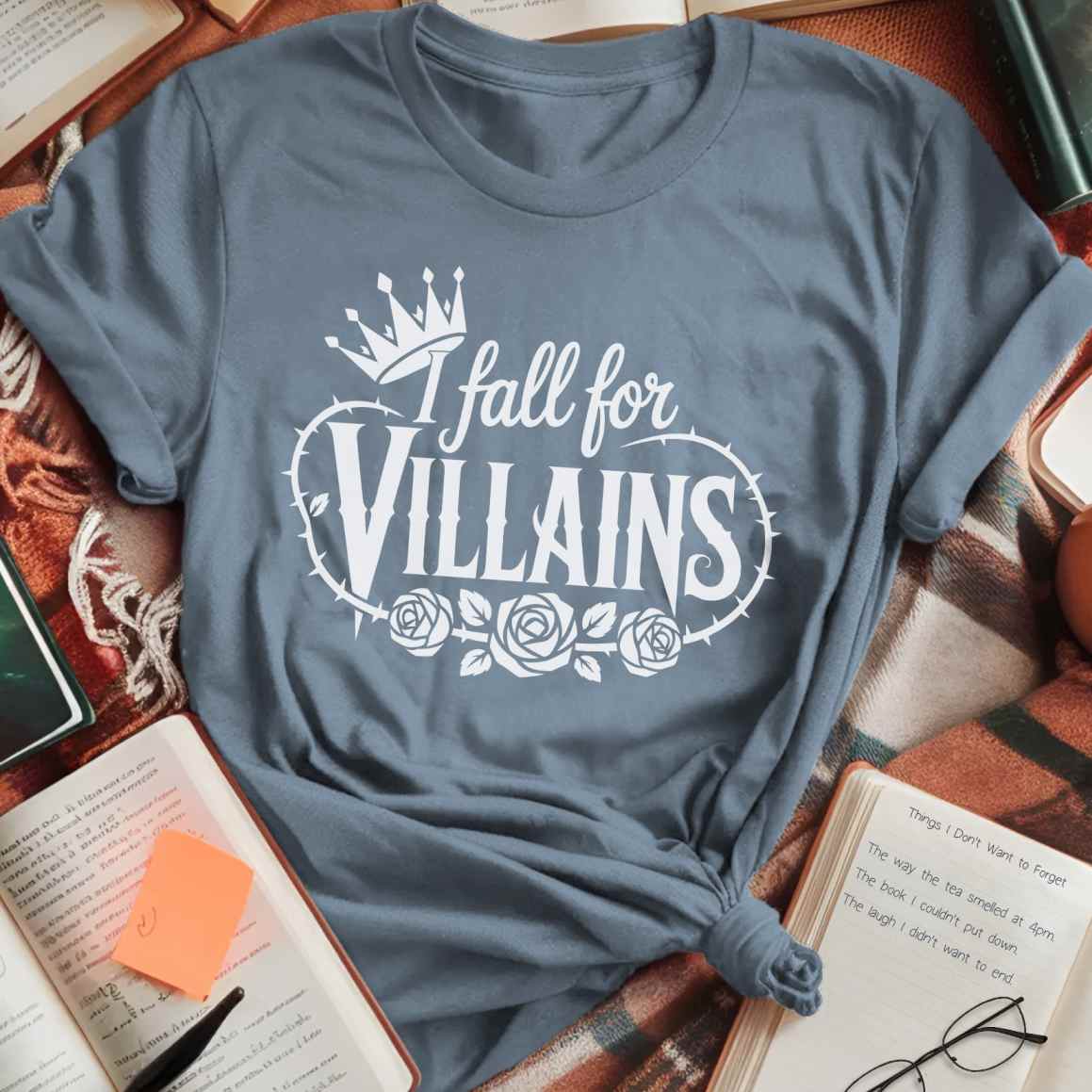I Fall For Villains T-Shirt