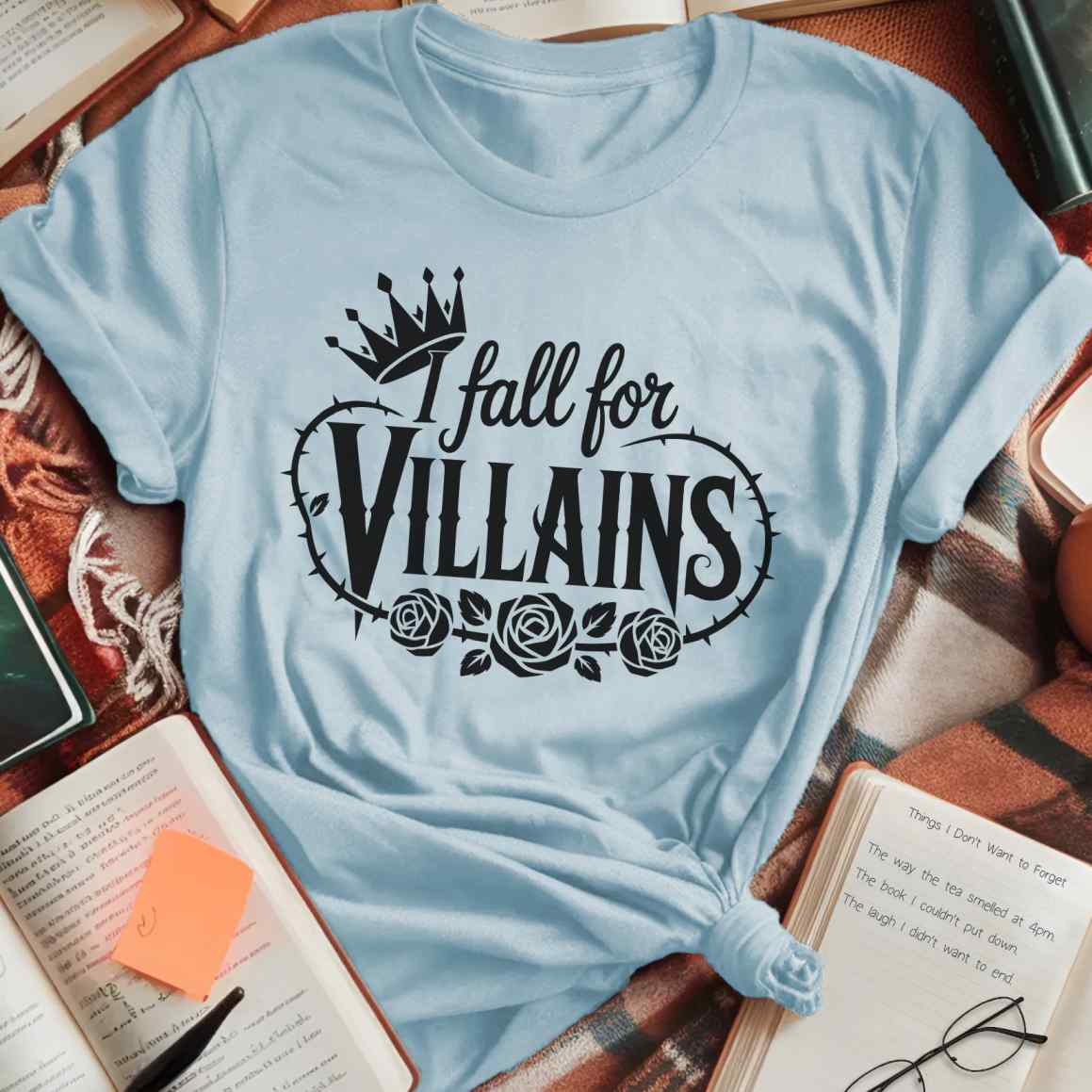 I Fall For Villains T-Shirt