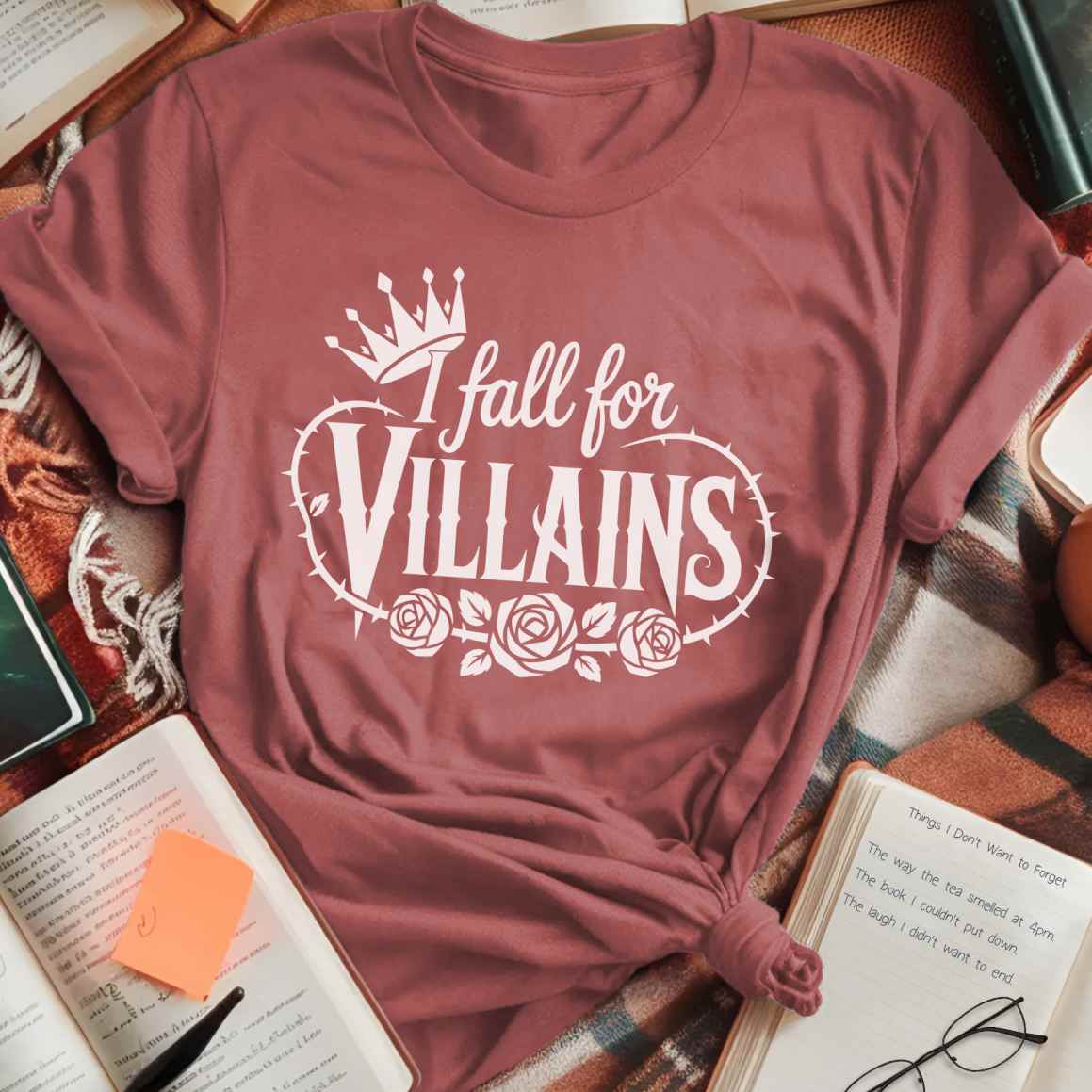 I Fall For Villains T-Shirt