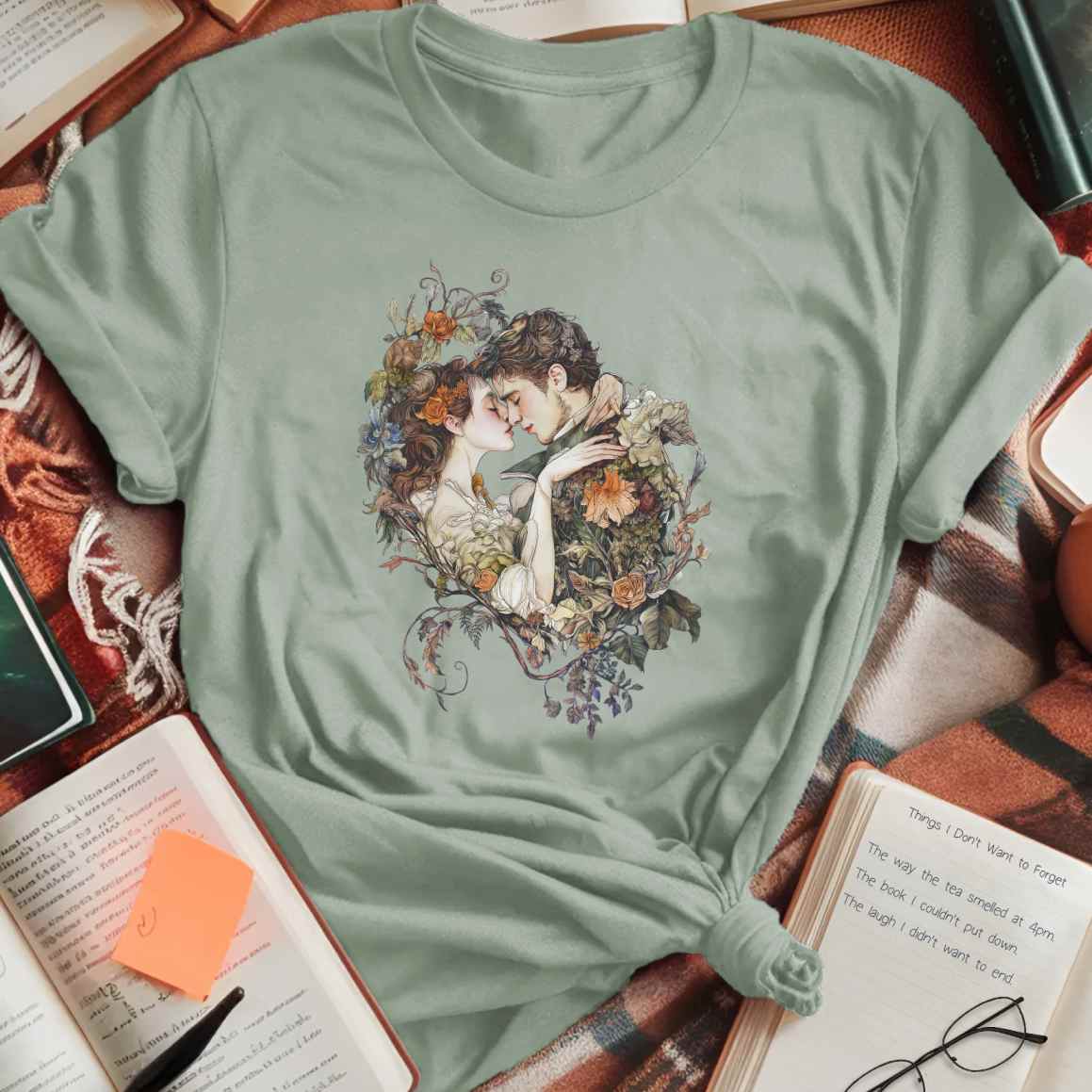 Floral Romance Embrace T-Shirt