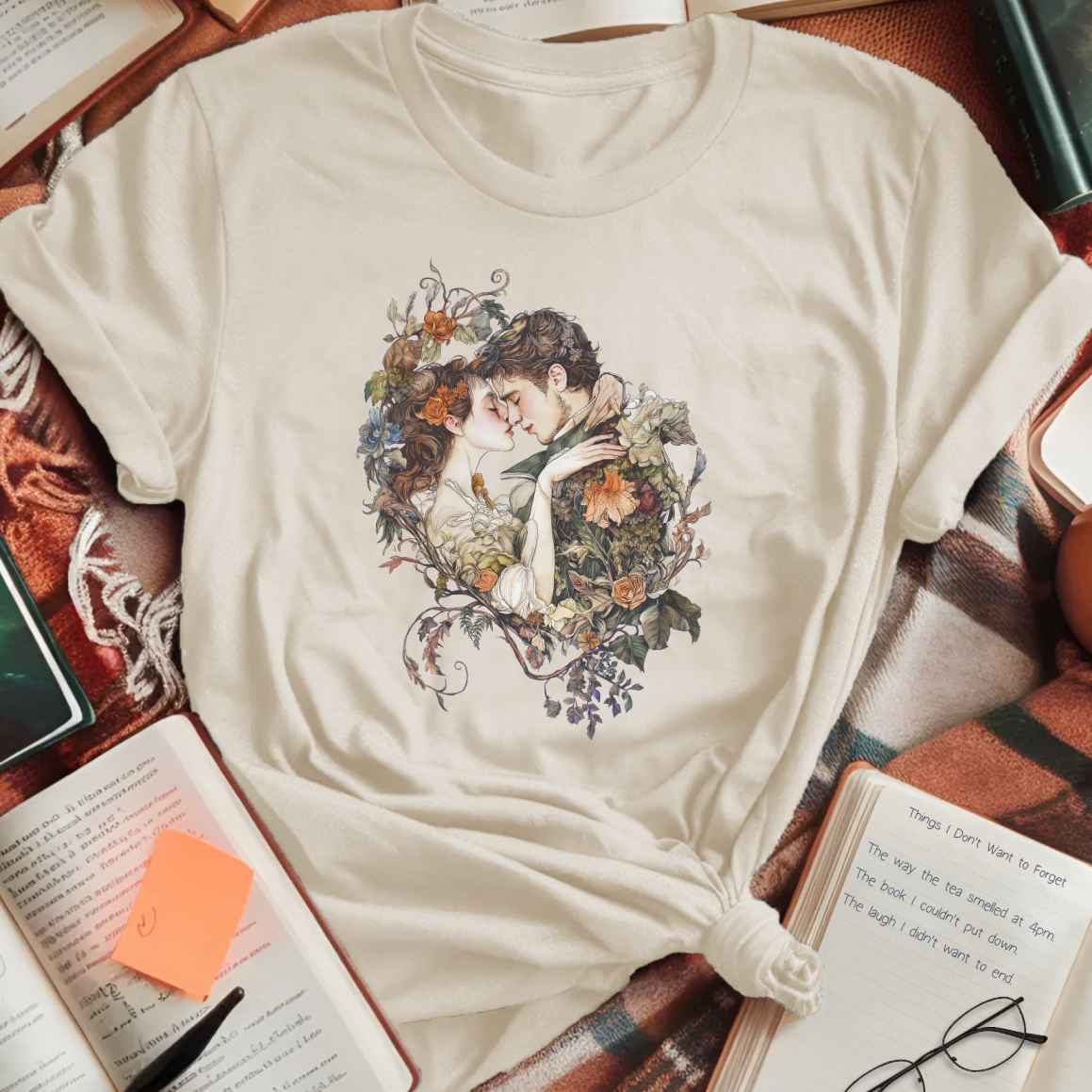 Floral Romance Embrace T-Shirt