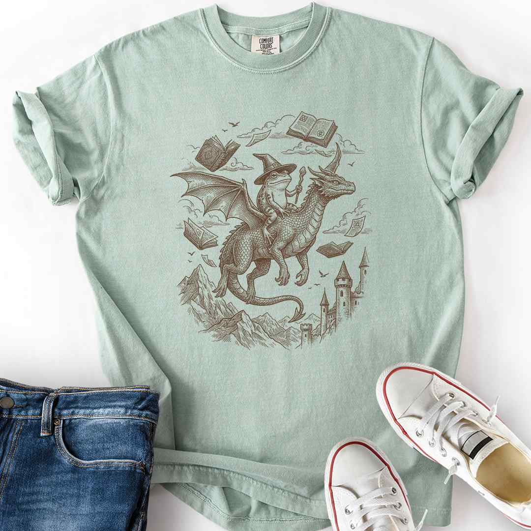 Frog Riding Dragon T-Shirt