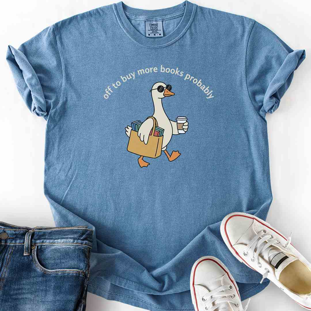 Goose Off To Buy Books T-Shirt