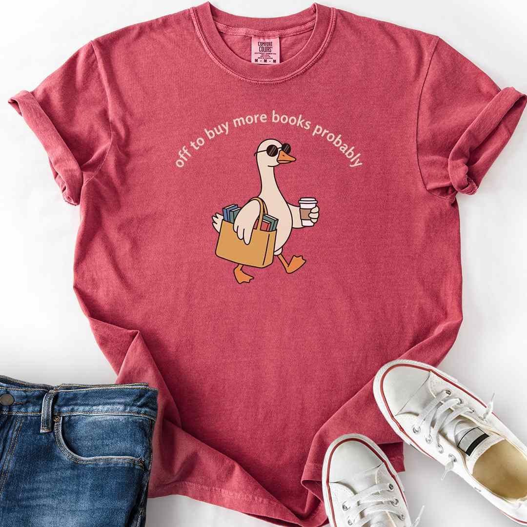 Goose Off To Buy Books T-Shirt