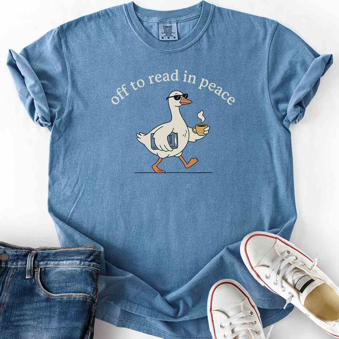 Goose Off To Read Peace T-Shirt