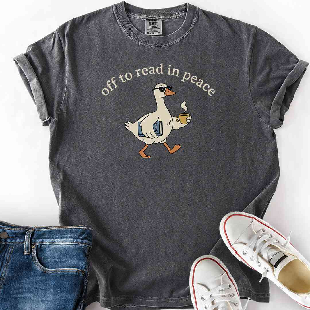 Goose Off To Read Peace T-Shirt