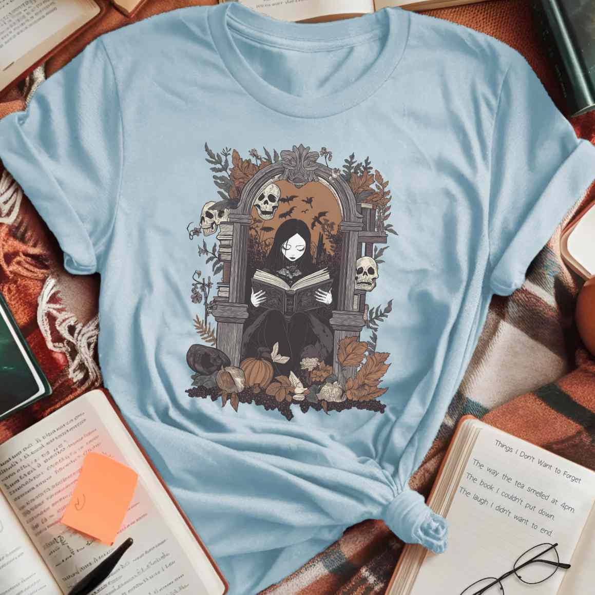 Gothic Archway Reading Scene T-Shirt