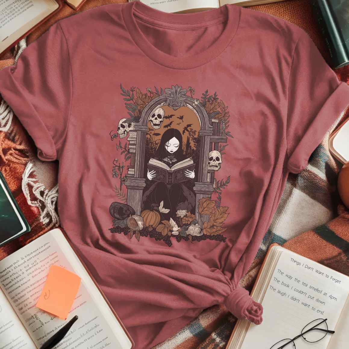 Gothic Archway Reading Scene T-Shirt