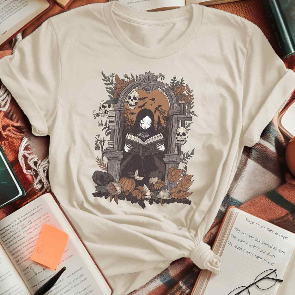 Gothic Archway Reading Scene T-Shirt