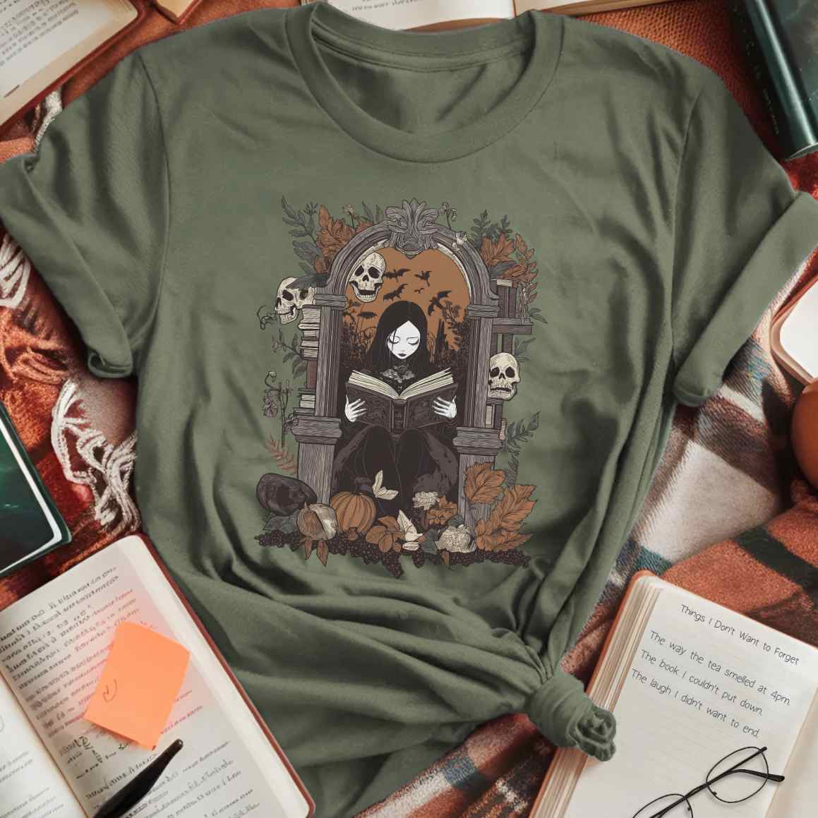Gothic Archway Reading Scene T-Shirt
