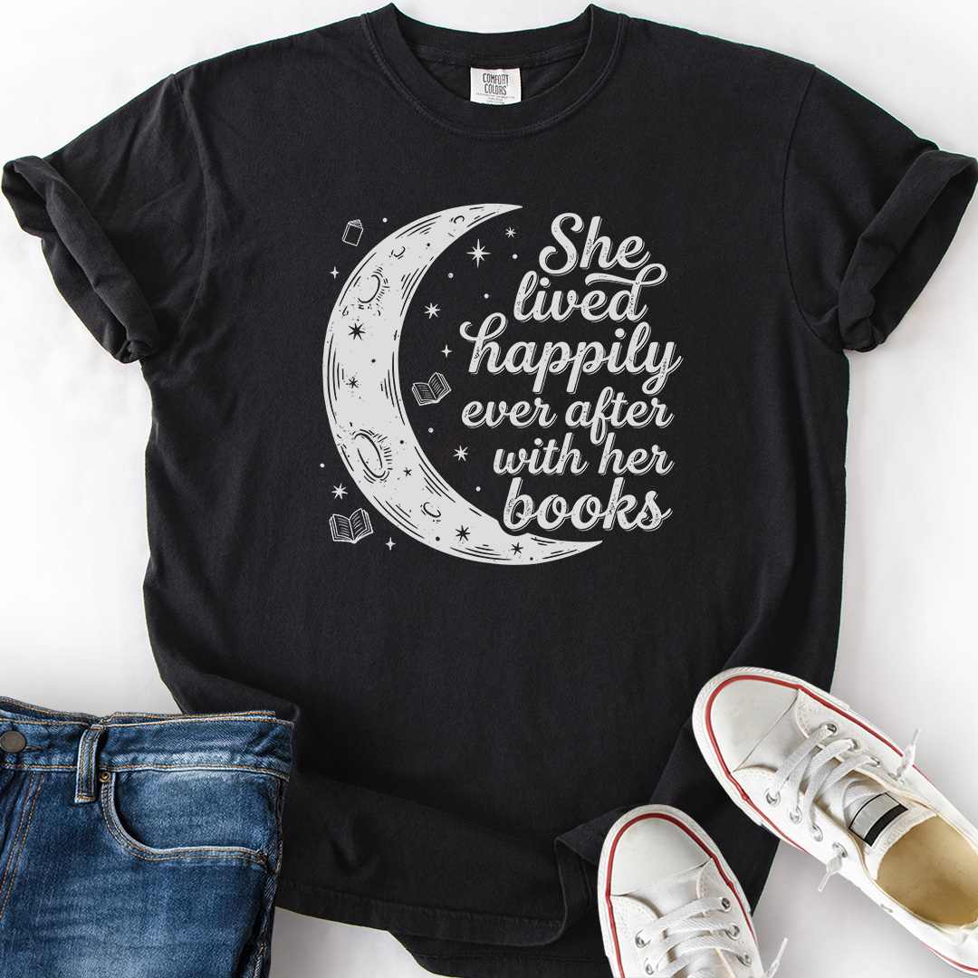 Happily Ever After With Books T-Shirt