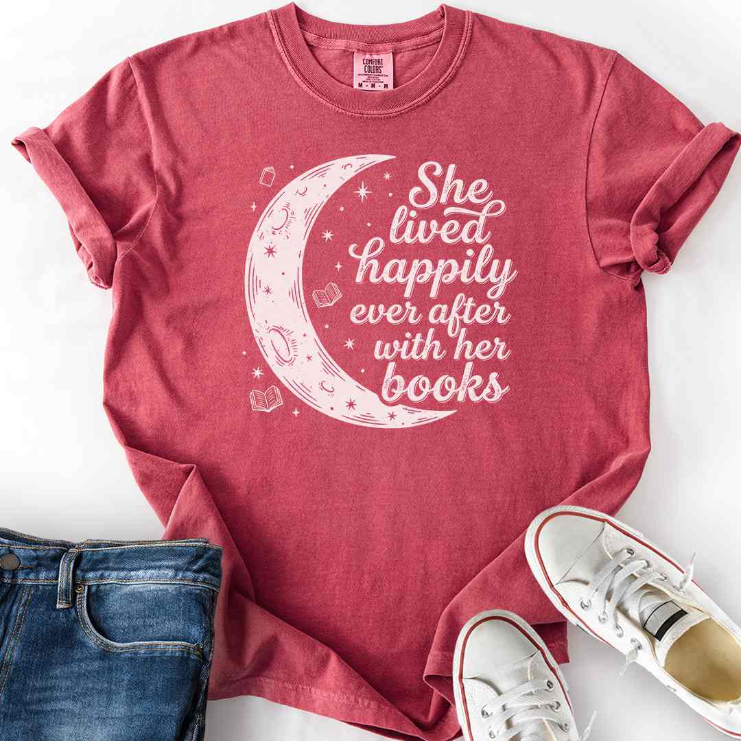Happily Ever After With Books T-Shirt