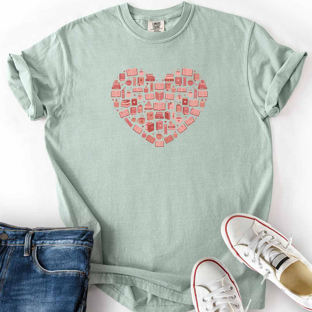 Heart Full Of Books T-Shirt