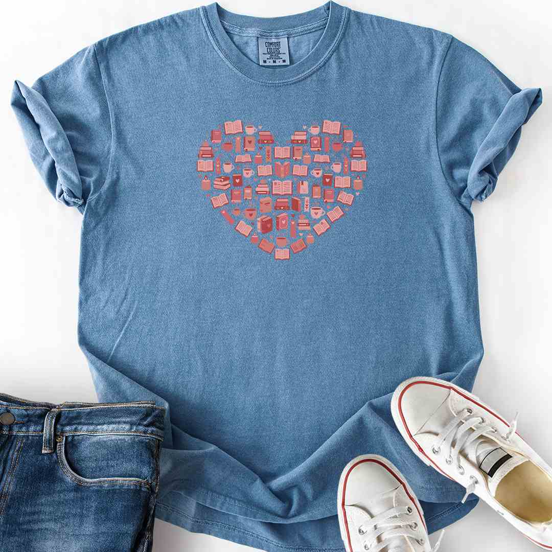 Heart Full Of Books T-Shirt