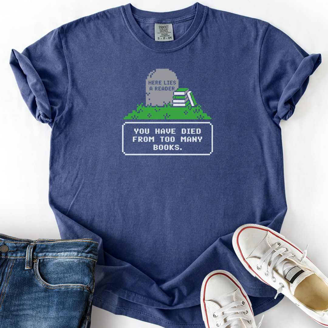 Here Lies A Reader T-Shirt