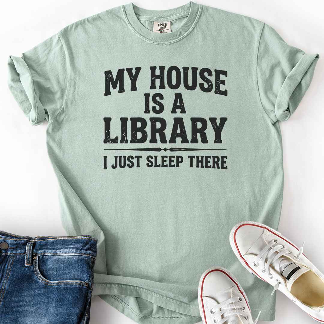 House Is A Library T-Shirt