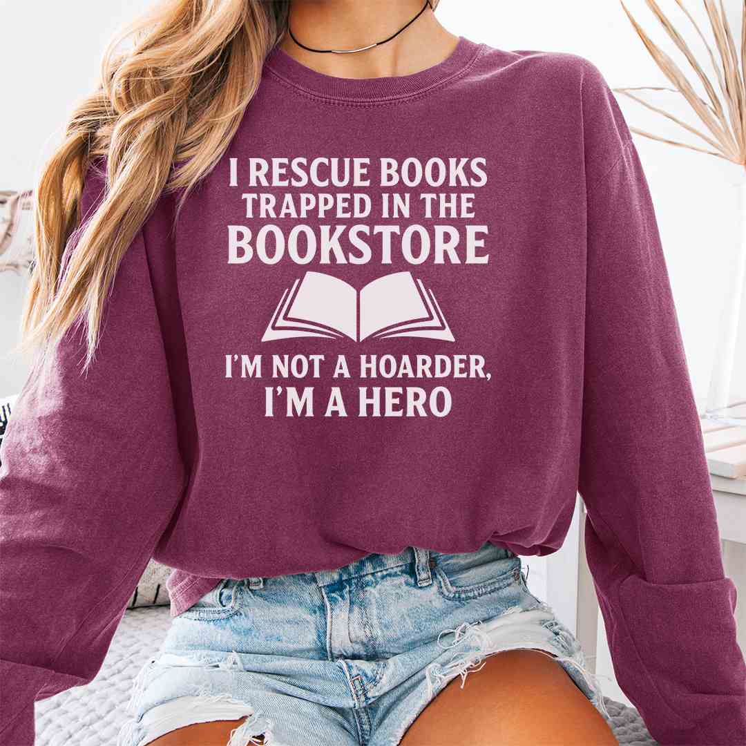 Rescue From Bookstore Long Sleeve Shirt