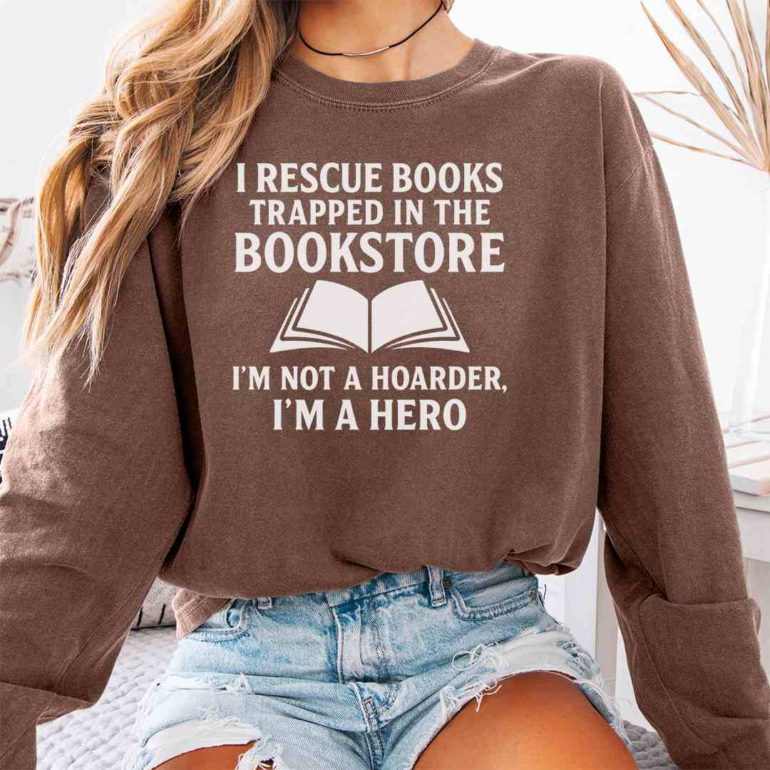 Rescue From Bookstore Long Sleeve Shirt