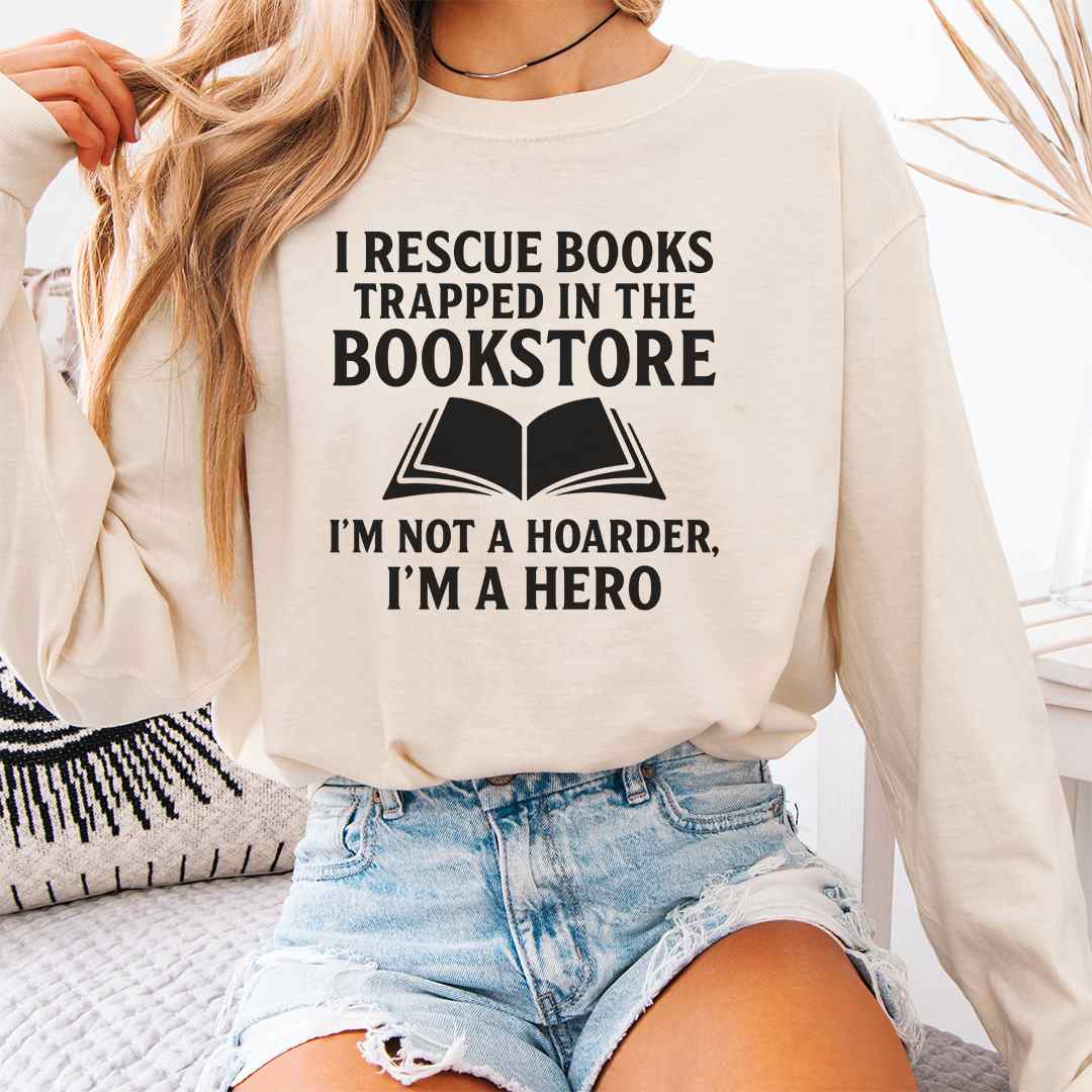 Rescue From Bookstore Long Sleeve Shirt