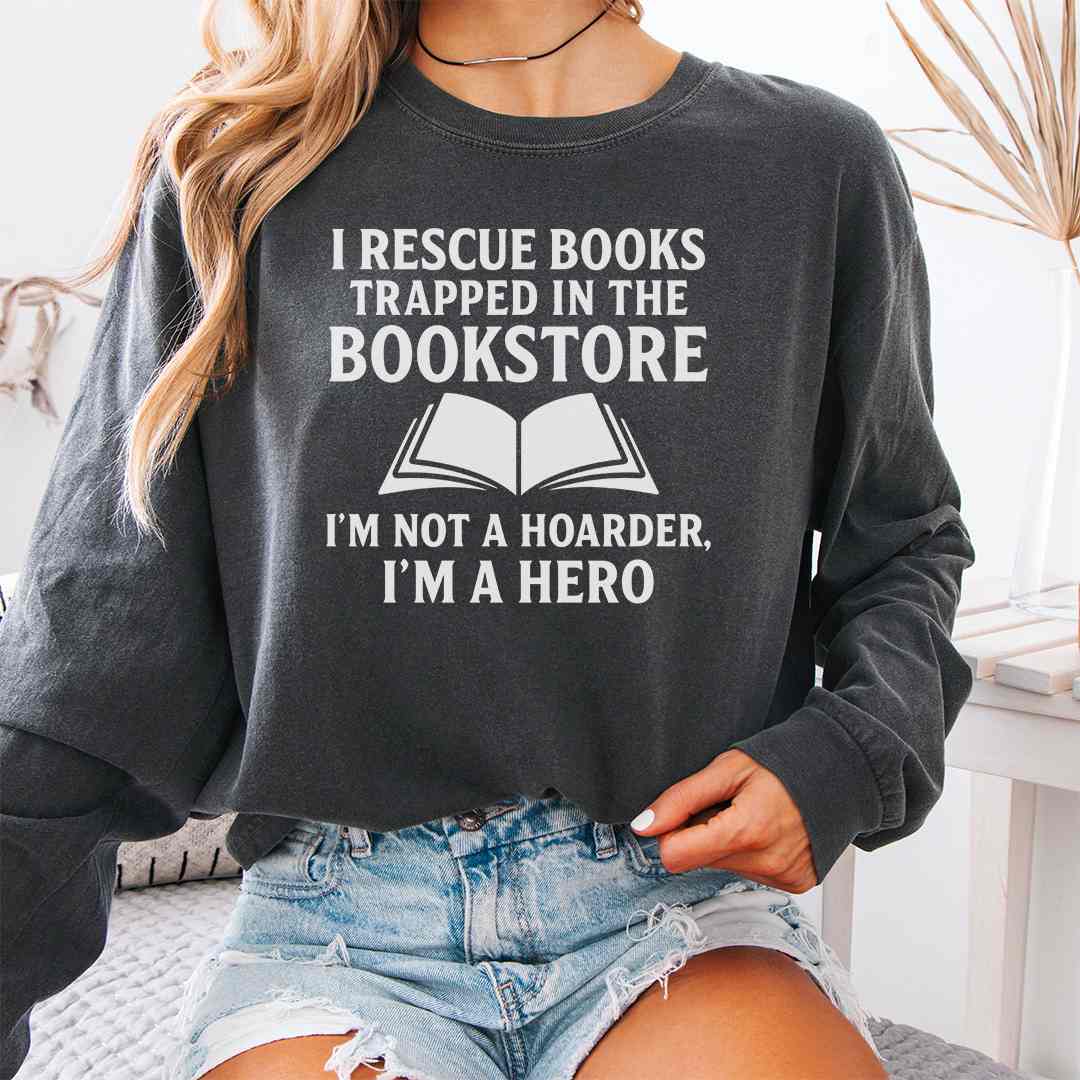 Rescue From Bookstore Long Sleeve Shirt