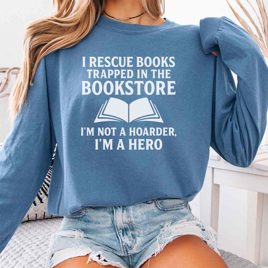 Rescue From Bookstore Long Sleeve Shirt