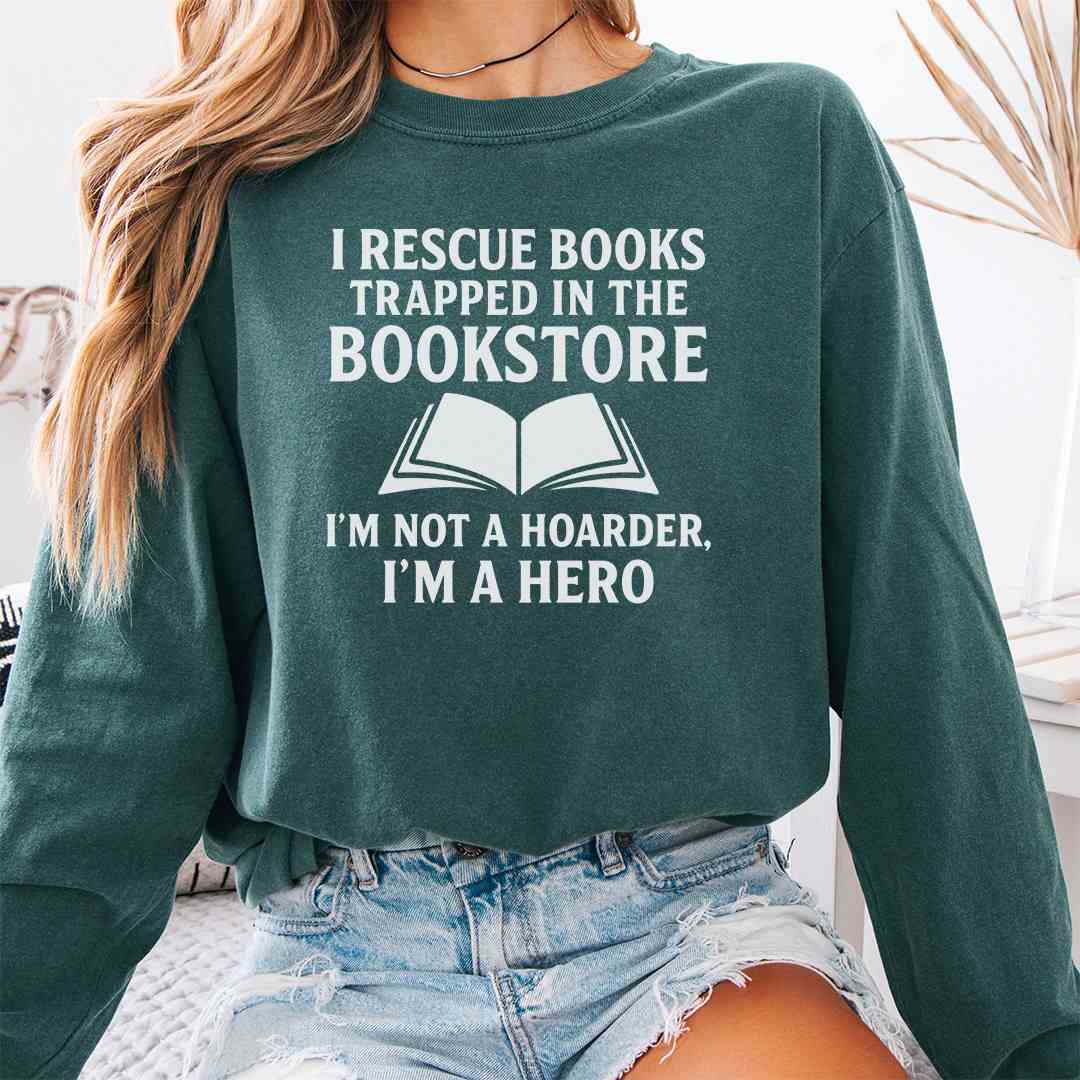 Rescue From Bookstore Long Sleeve Shirt