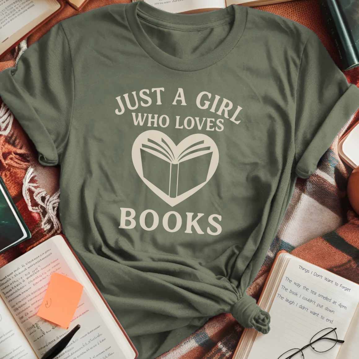 Girl Who Loves Books T-Shirt