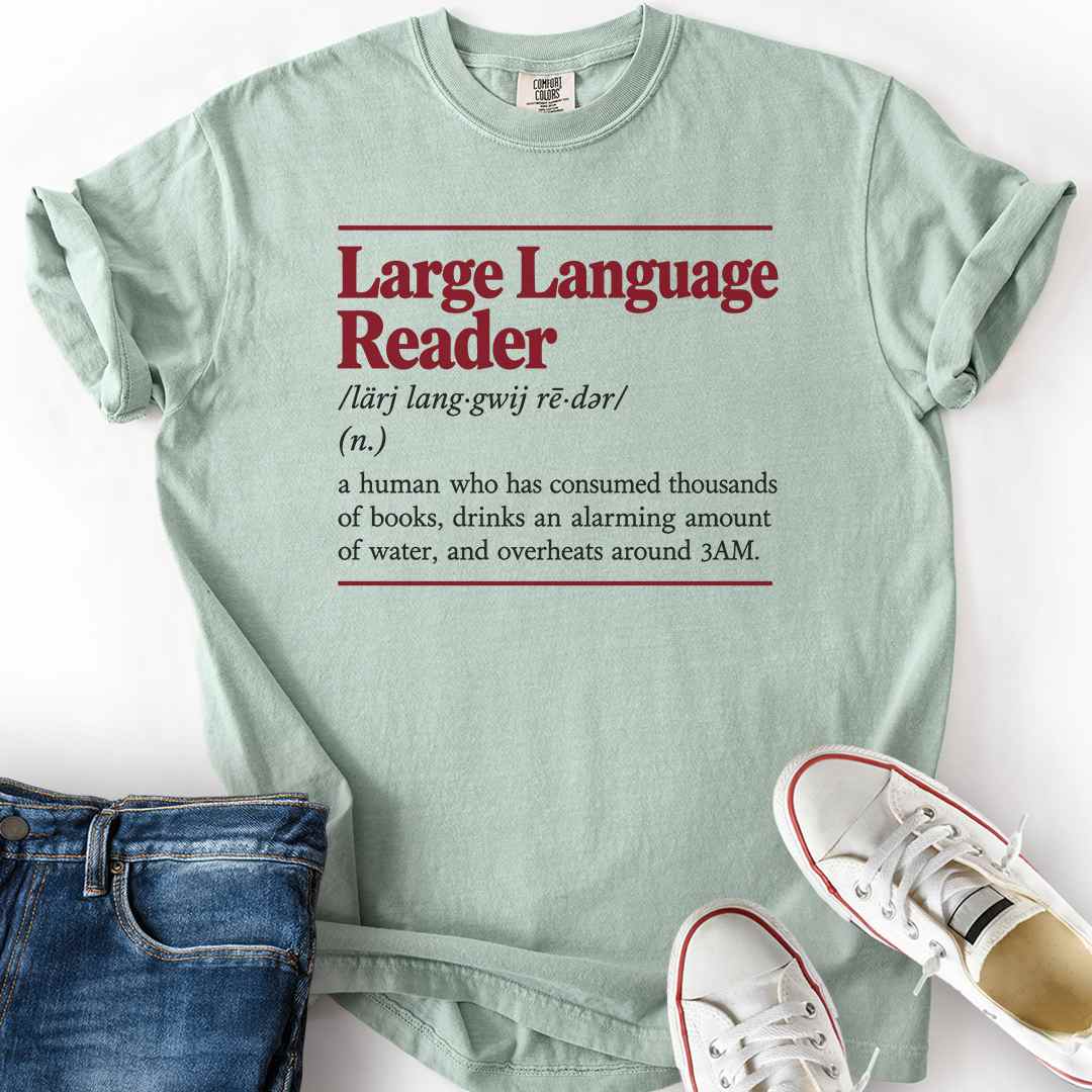 Large Language Reader T-Shirt