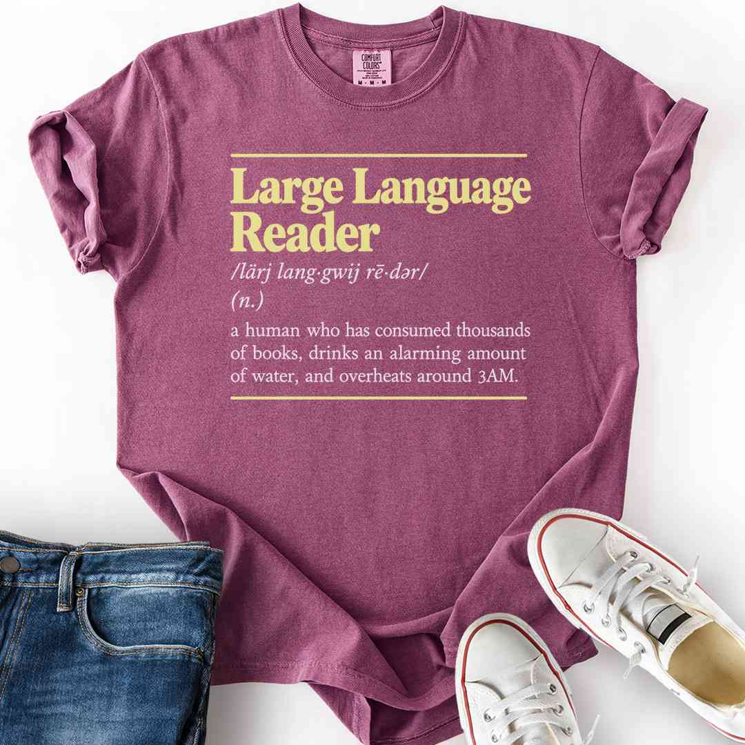 Large Language Reader T-Shirt