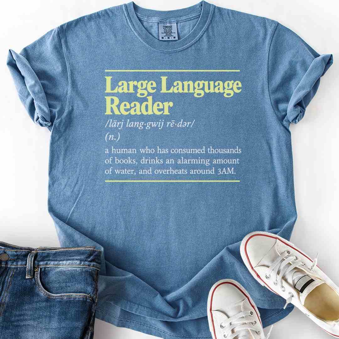 Large Language Reader T-Shirt