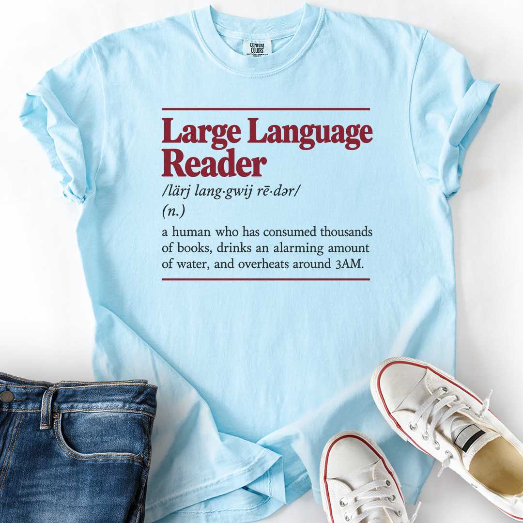 Large Language Reader T-Shirt
