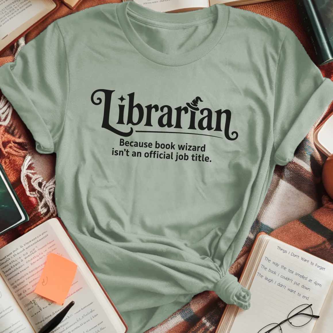 Librarian Book Wizard T-Shirt