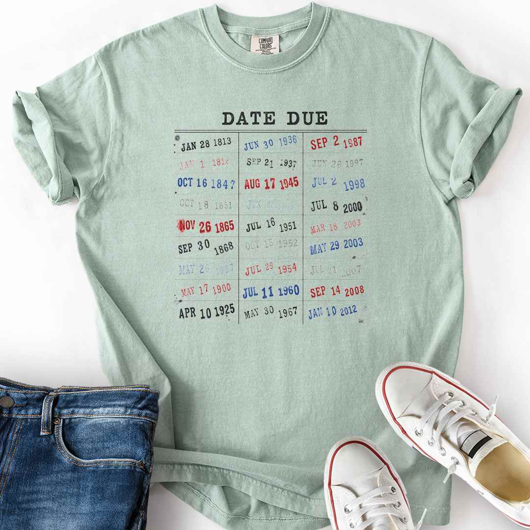 Library Card Release Dates T-Shirt