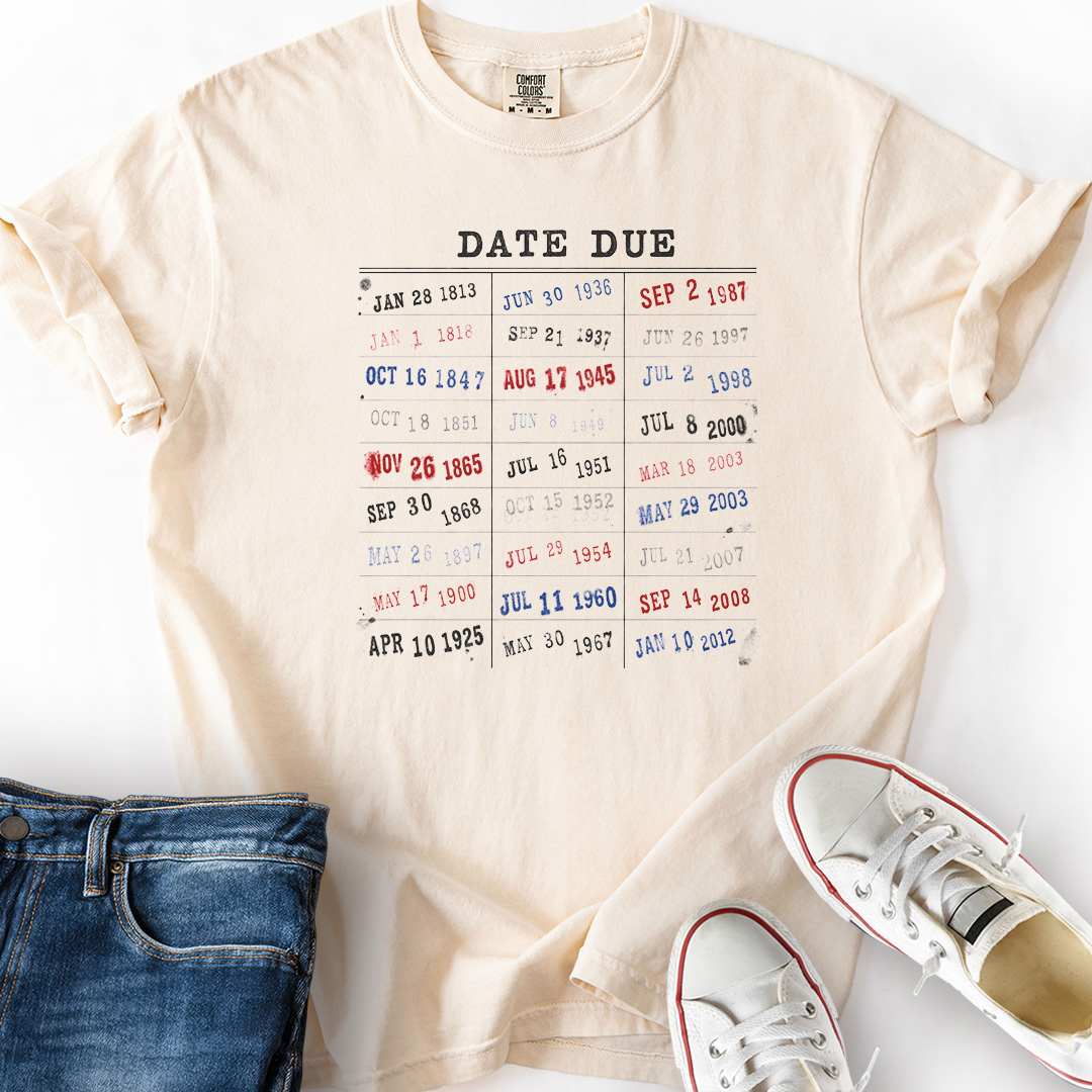Library Card Release Dates T-Shirt