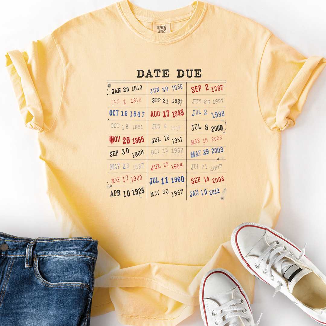 Library Card Release Dates T-Shirt