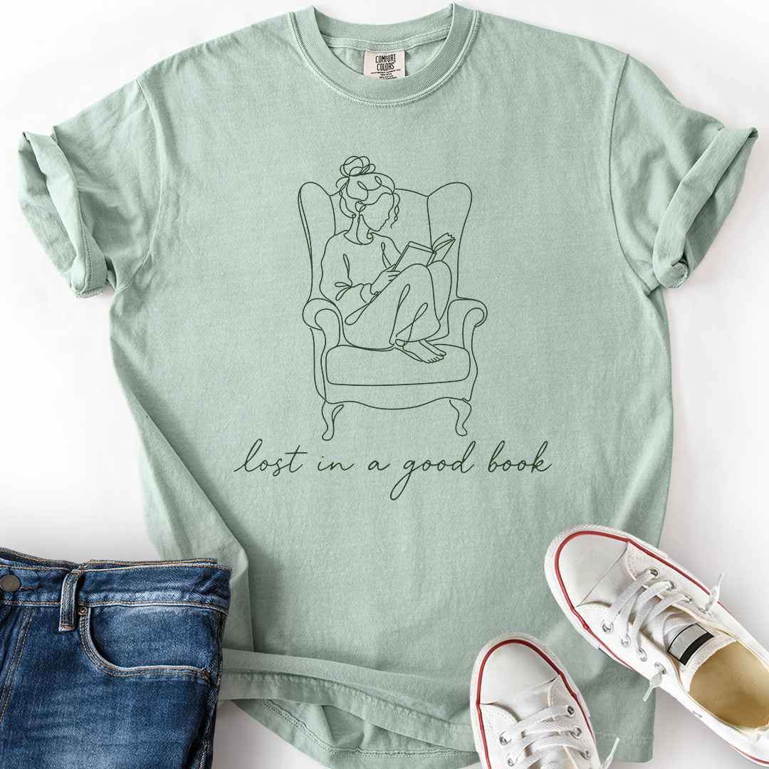 Lost In Good Book Line T-Shirt