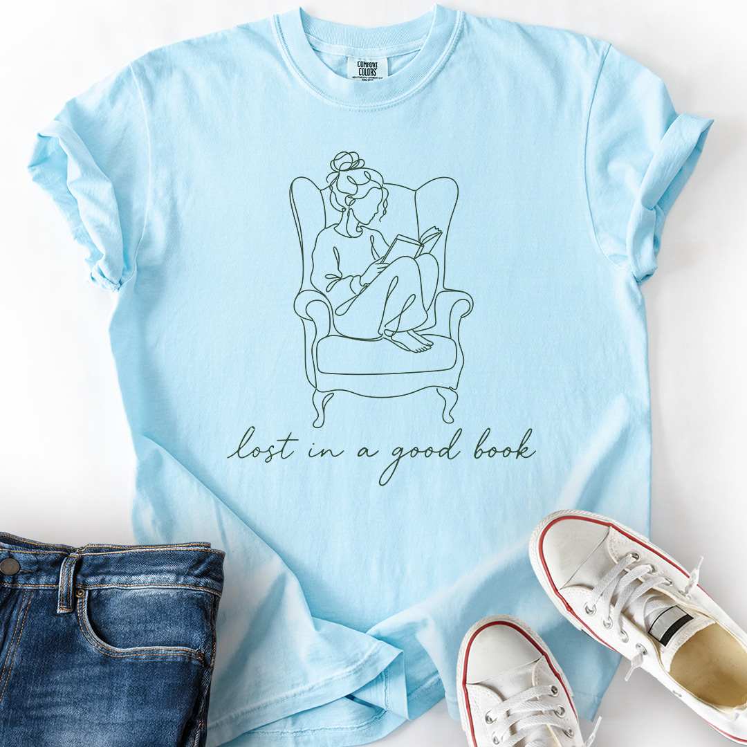 Lost In Good Book Line T-Shirt