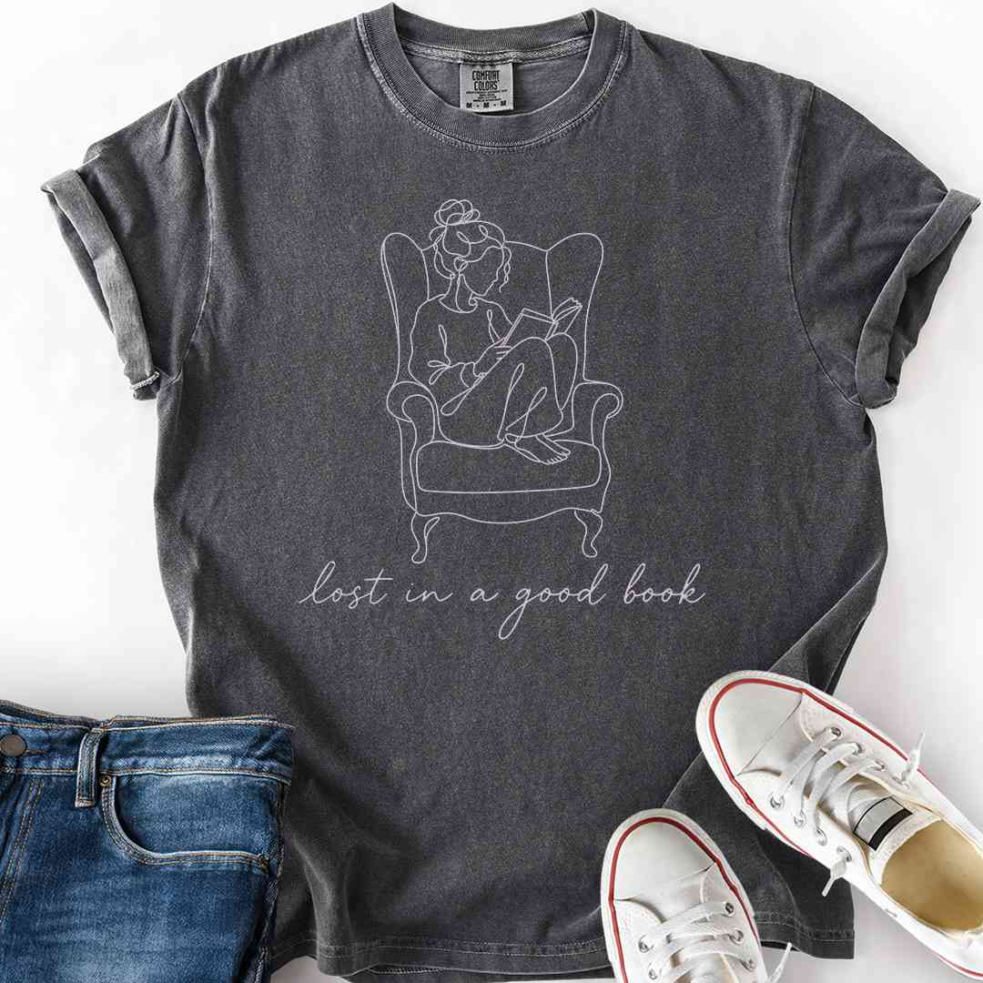 Lost In Good Book Line T-Shirt