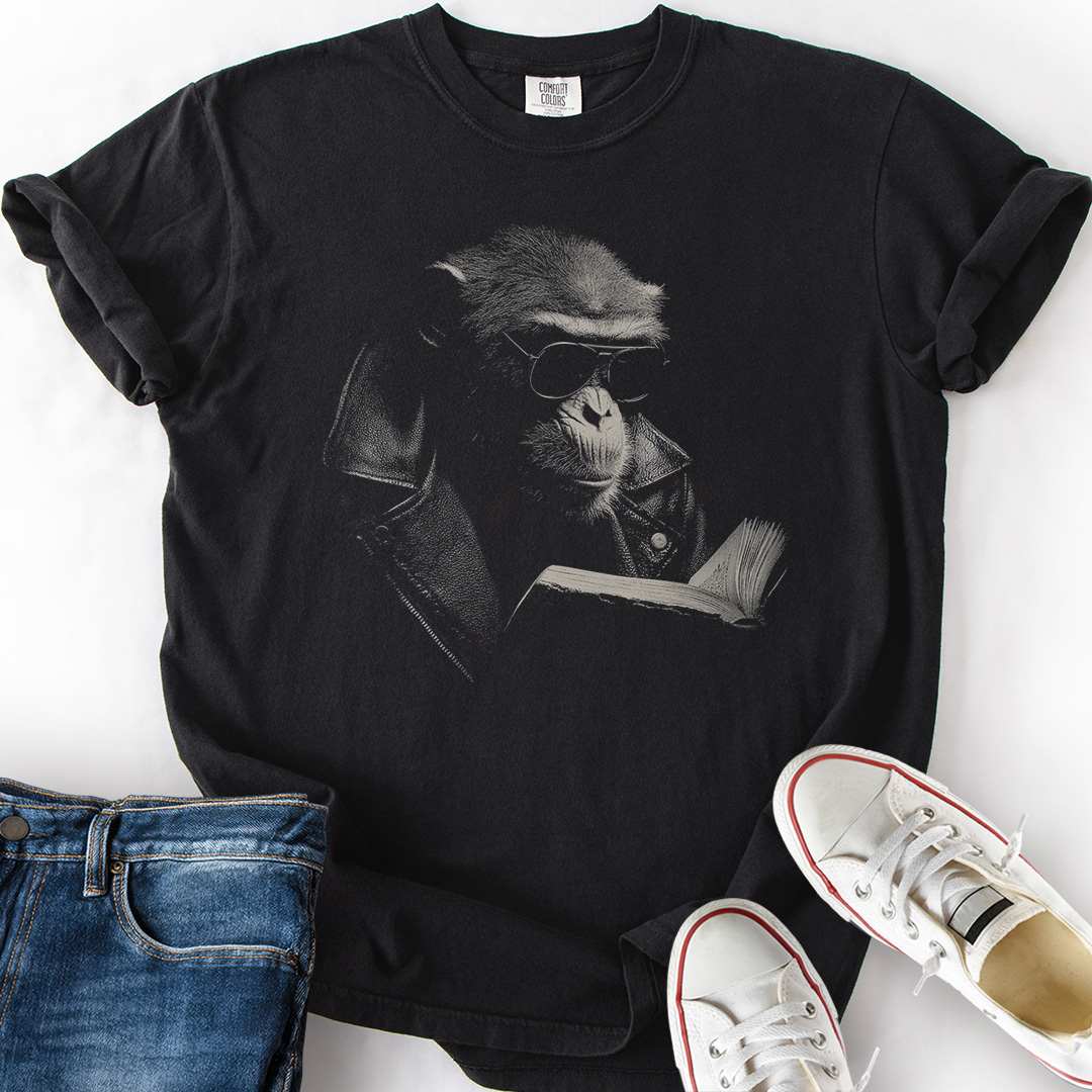 Lowkey Ape Reading T-Shirt
