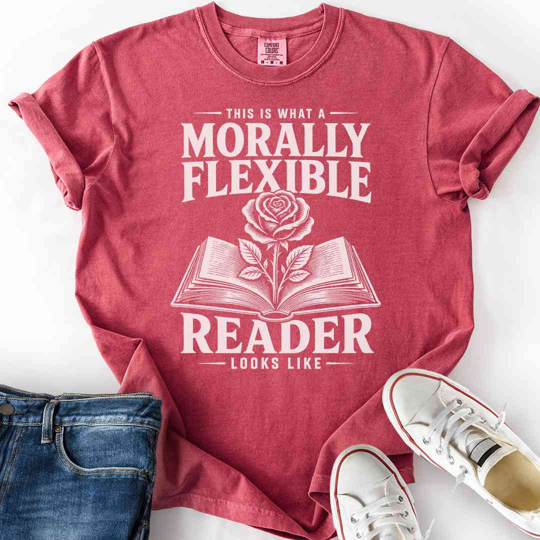 Morally Flexible Reader Looks Like T-Shirt