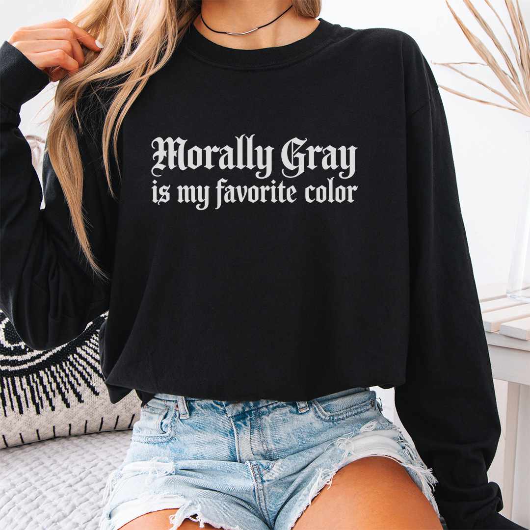 Morally Gray Long Sleeve Shirt